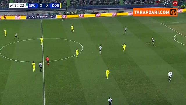 گل گونسالوس به دورتموند (اسپورتینگ 1-0 دورتموند)