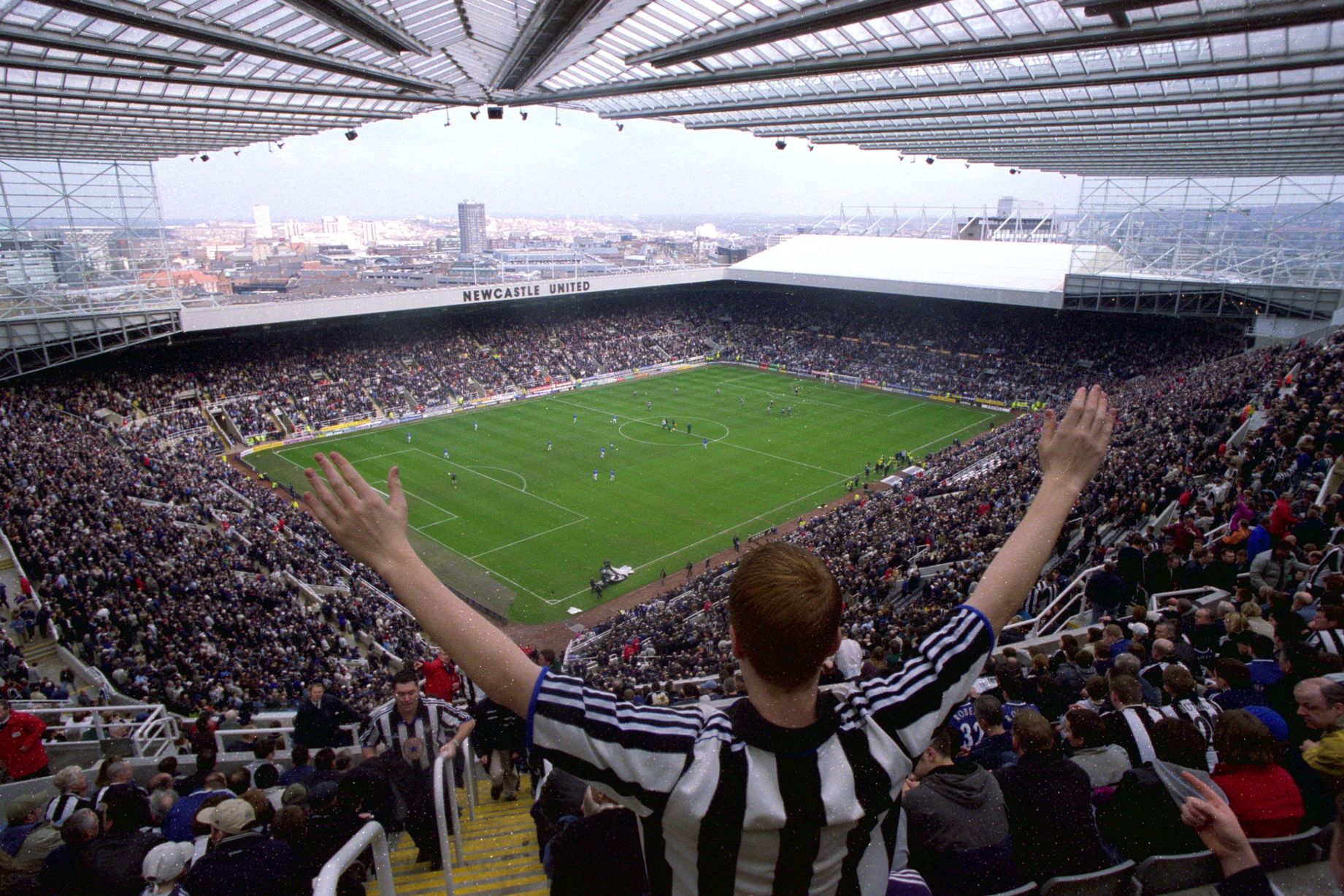 Одичать стадион с замиранием. Newcastle United стадион.